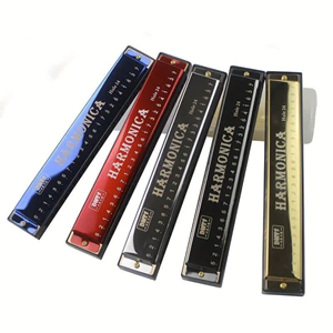ساز دهنی مدل هارمونیکا 24 سوراخ مشکی Harmonica 24-hole -اسباب بازی
